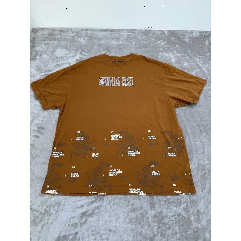 League of Legends T-Shirt Men's XL Rust Riot Games LOL Short Sleeve Championship